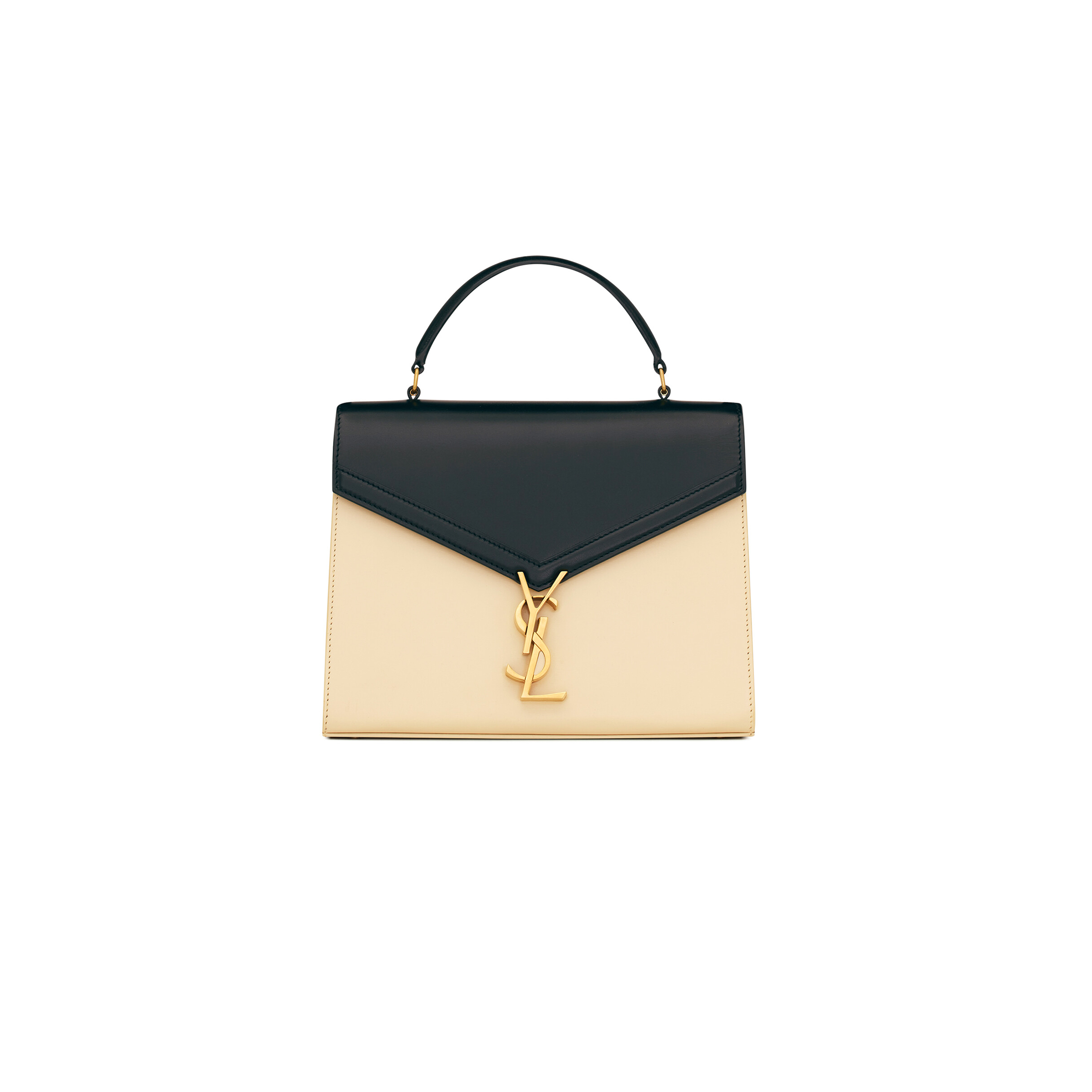YSL CASSANDRA MEDIUM TOP HANDLE BAG IN BOX SAINT LAURENT LEATHER 62393116C7W1089 (24.5*20*11.5cm)